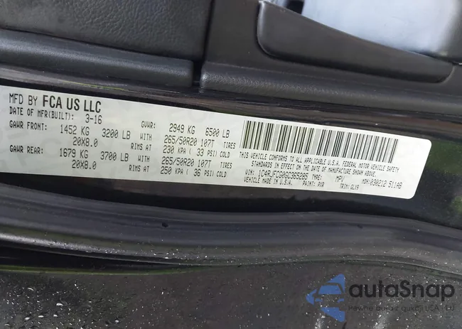 1C4RJFCG0GC365285: 44433157