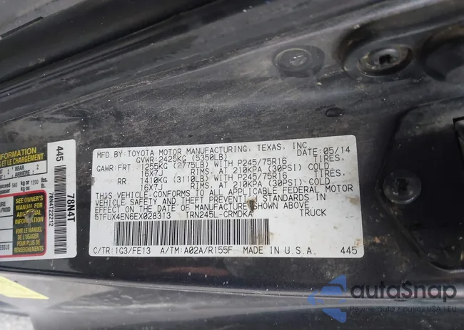 5TFUX4EN6EX028313: 44433261