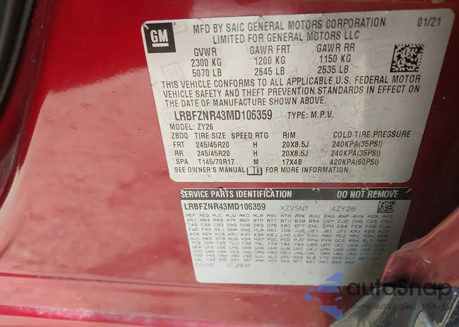 LRBFZNR43MD106359: 44433296