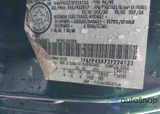 1FAFP45X72F224133: 44433339