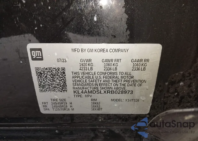 KL4AMDSLXRB028973: 44432502