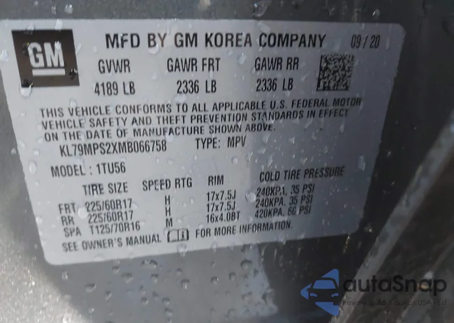 KL79MPS2XMB066758: 44432665