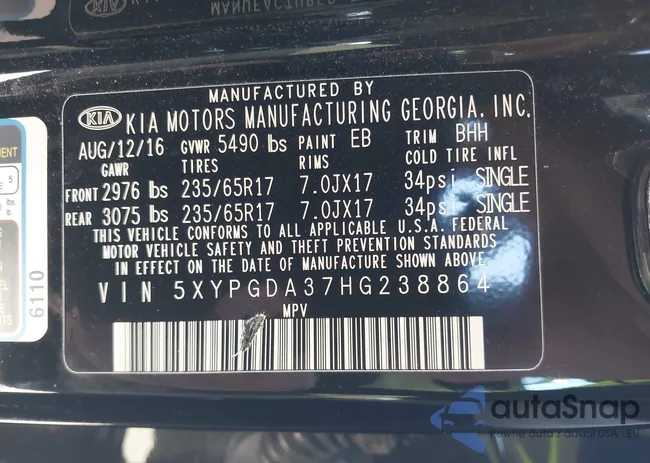 5XYPGDA37HG238864: 44432675