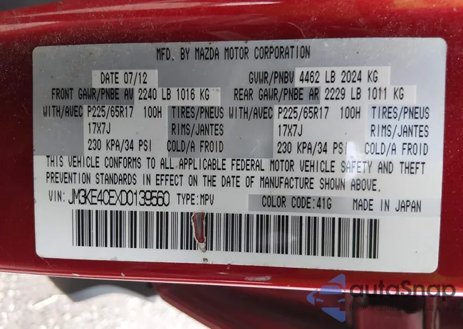 JM3KE4CEXD0139560: 44433874