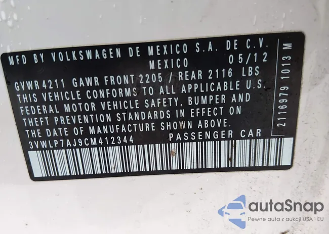 3VWLP7AJ9CM412344: 44433913