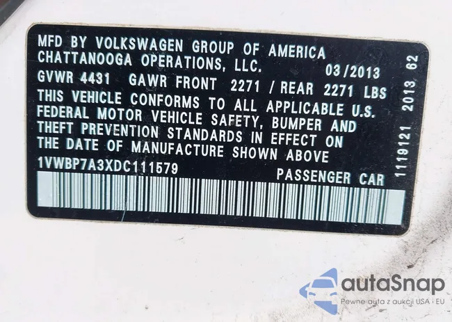 1VWBP7A3XDC111579: 44433917