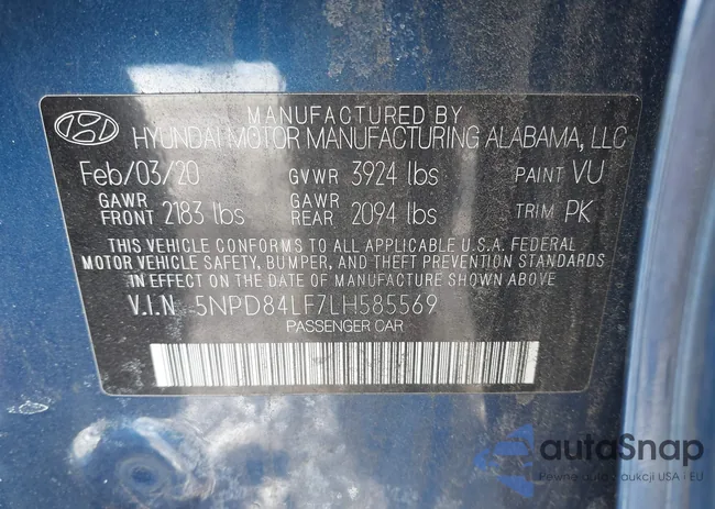 5NPD84LF7LH585569: 44433953