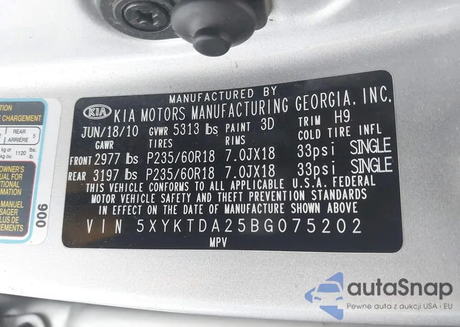 5XYKTDA25BG075202: 44434101