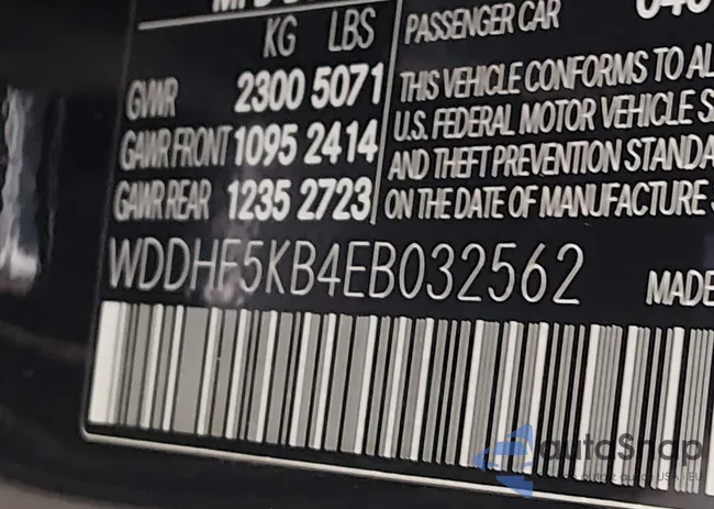 WDDHF5KB4EB032562: 44434197