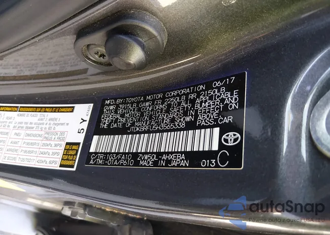 JTDKBRFU5H3565338: 44433497