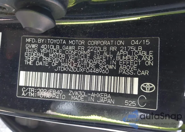 JTDKN3DUXF0448960: 44434832