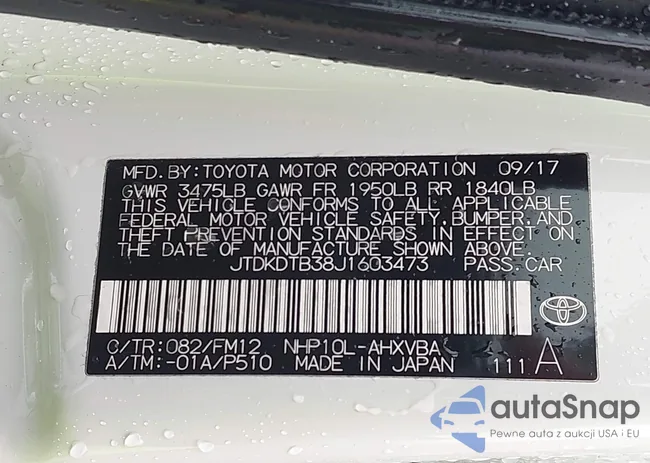 JTDKDTB38J1603473: 44434979