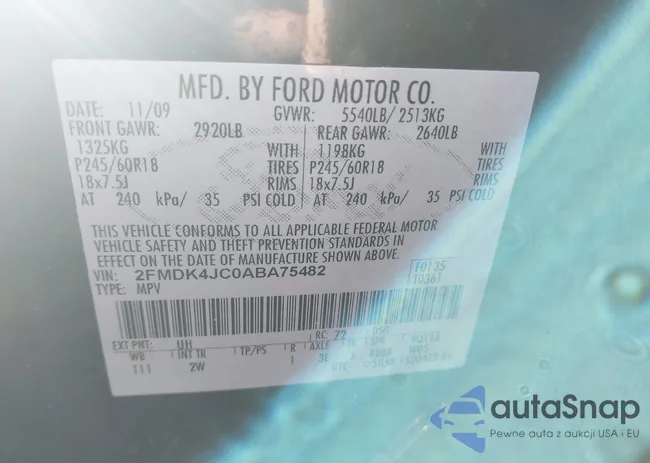 2FMDK4JC0ABA75482: 44435096