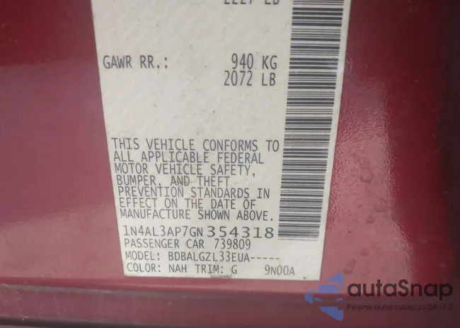 1N4AL3AP7GN354318: 44434415