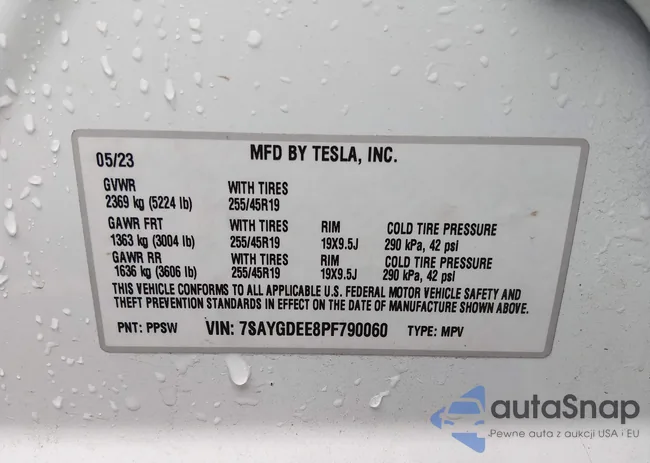 7SAYGDEE8PF790060: 44434525