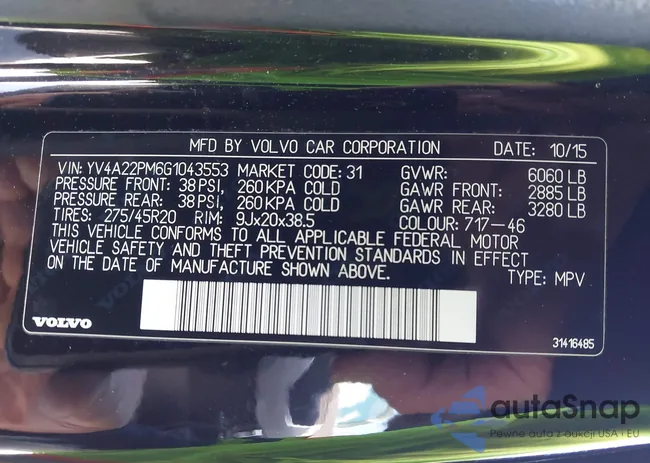 YV4A22PM6G1043553: 44434755