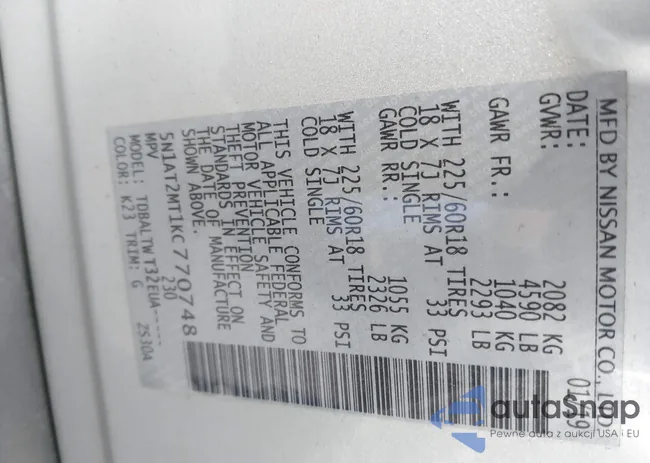 5N1AT2MT1KC770748: 44435787