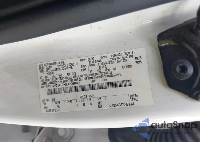 1FT7W2BT9HED99800: 44435877