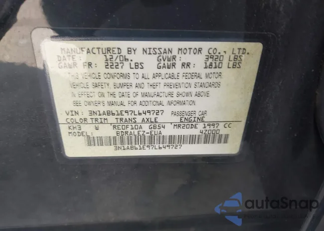 3N1AB61E97L649727: 44436125