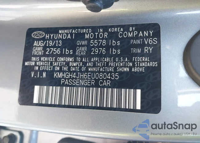 KMHGH4JH6EU080435: 44436161