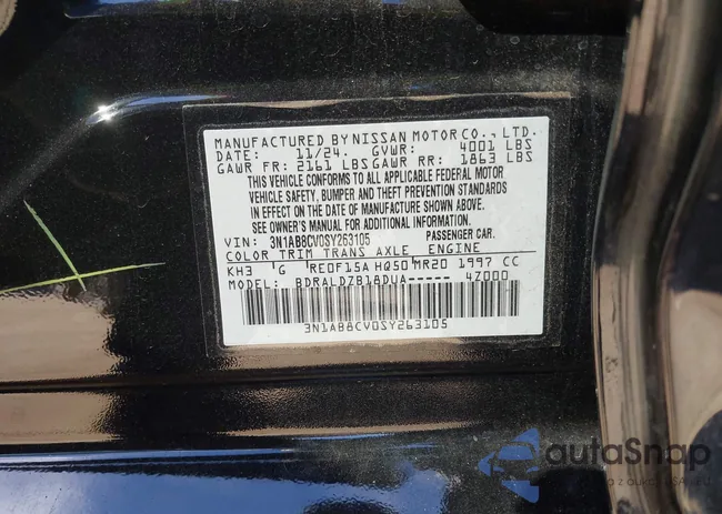 3N1AB8CV0SY263105: 44436166