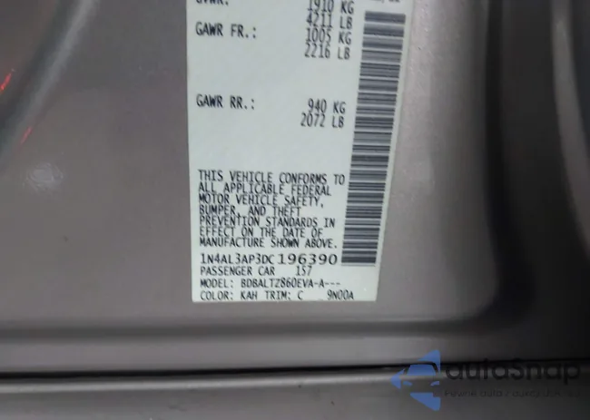 1N4AL3AP3DC196390: 44435398