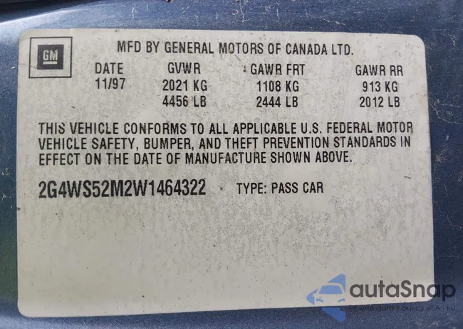 2G4WS52M2W1464322: 44435585