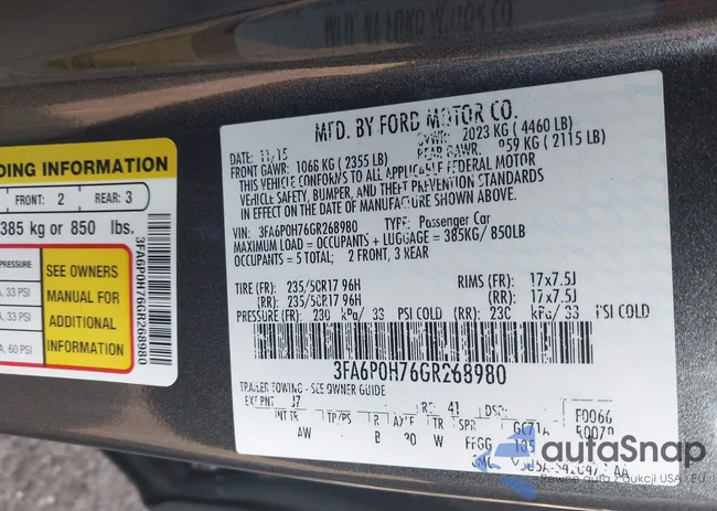 3FA6P0H76GR268980: 44435601