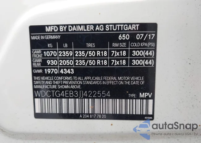 WDCTG4EB3JJ422554: 44436777