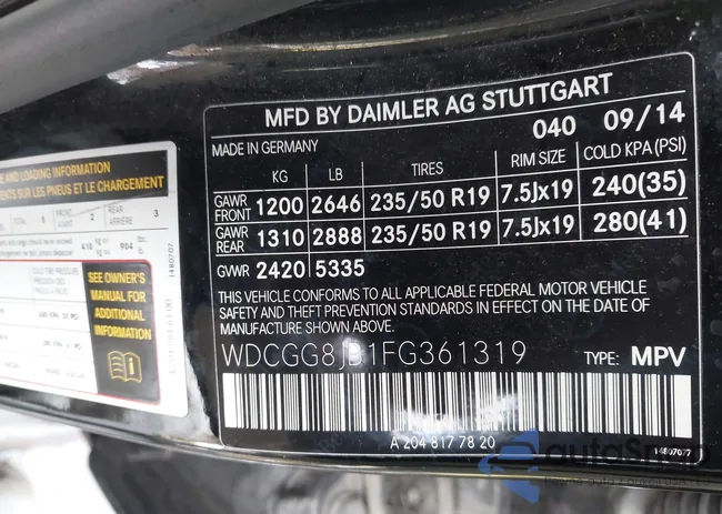 WDCGG8JB1FG361319: 44436841