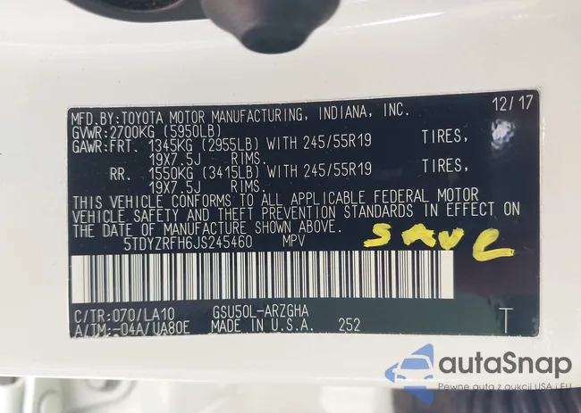 5TDYZRFH6JS245460: 44436966