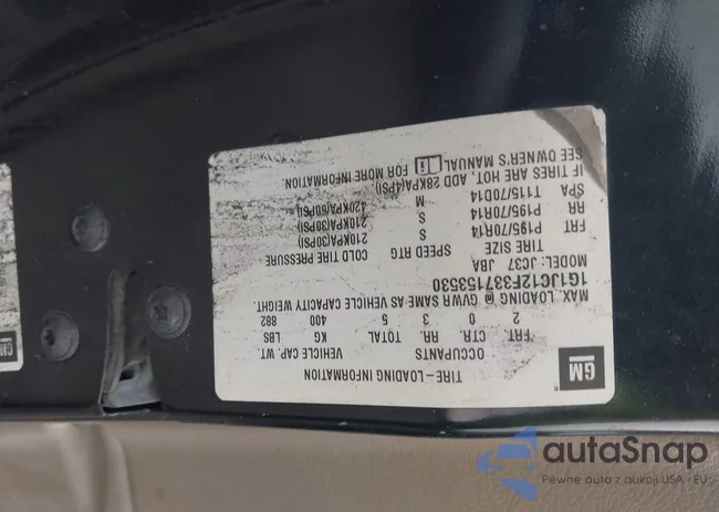 1G1JC12F337153530: 44437050