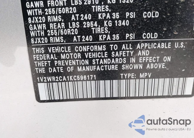 1V2WR2CA1KC596171: 44437052