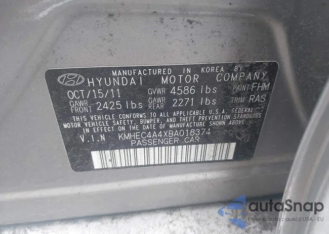 KMHEC4A4XBA018374: 44437131