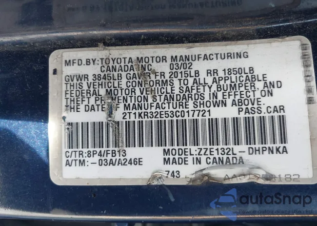 2T1KR32E53C017721: 44437211