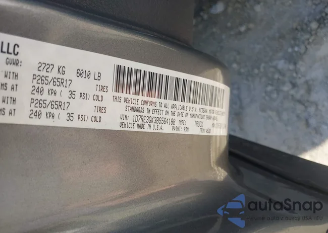 1D7RE3GK3BS564188: 44437289