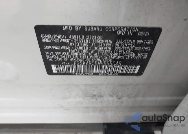 JF2SKARC5MH565049: 44436601