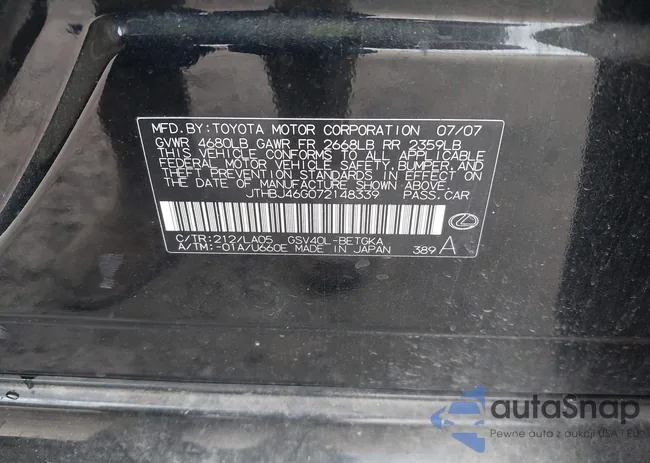 JTHBJ46G072148339: 44436700