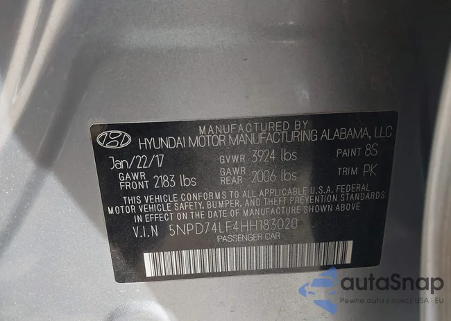 5NPD74LF4HH183020: 44437994