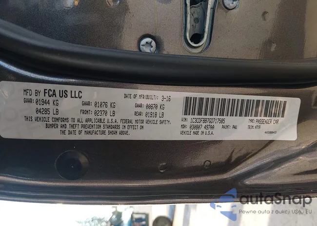 1C3CDFBB7GD717585: 44438053