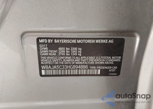 WBAJA5C33HG894886: 44438060