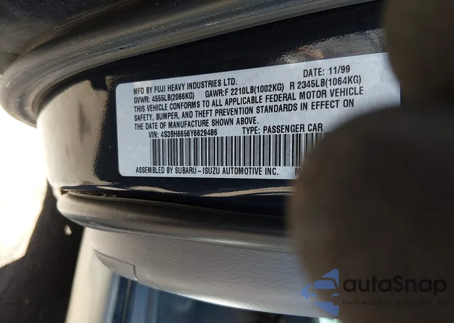 4S3BH6656Y6629486: 44438065