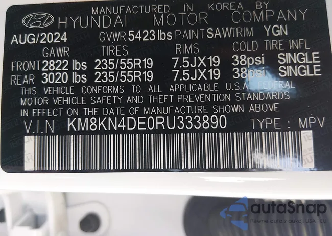 KM8KN4DE0RU333890: 44438341