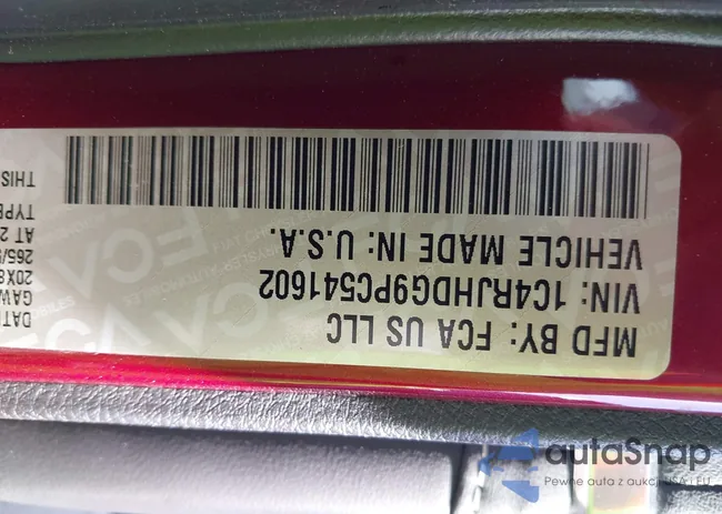 1C4RJHDG9PC541602: 44437540