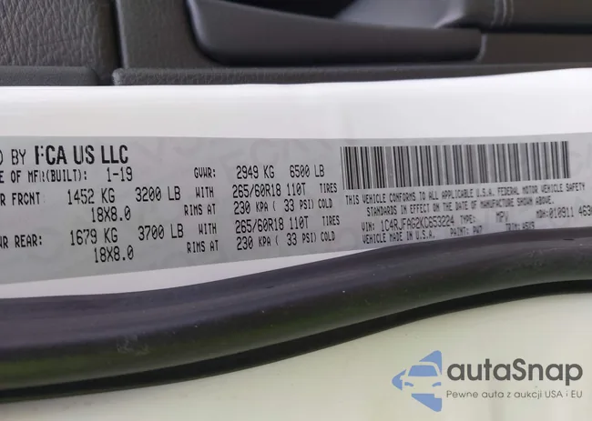 1C4RJFAG2KC653224: 44437576