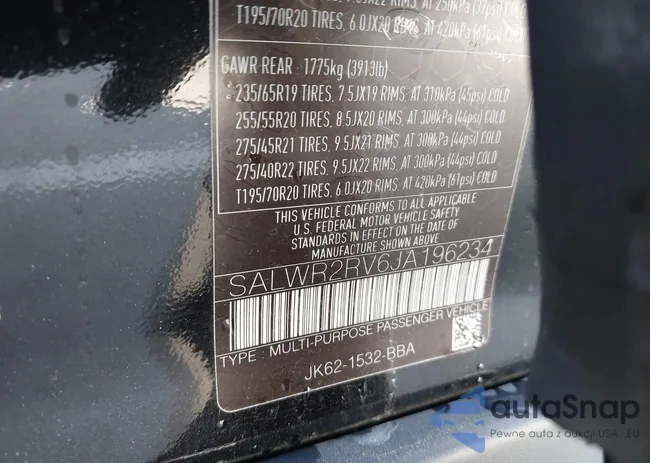 SALWR2RV6JA196234: 44437598