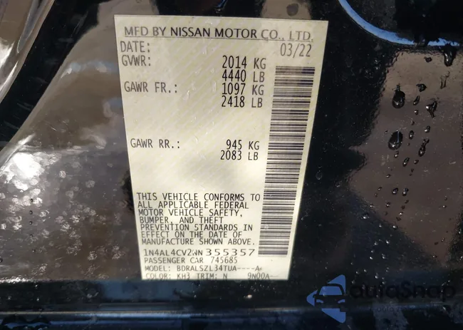 1N4AL4CV2NN355357: 44438919