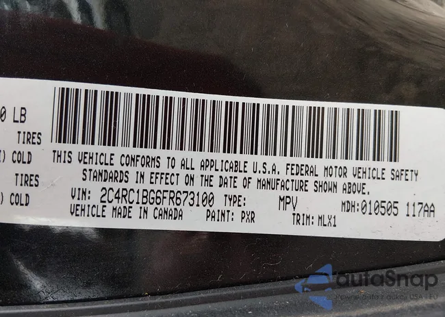 2C4RC1BG6FR673100: 44438971