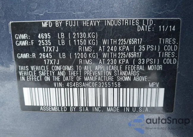 4S4BSAHC0F3255158: 44439071