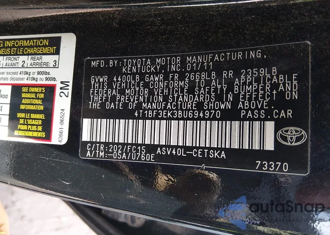 4T1BF3EK3BU694970: 44439078